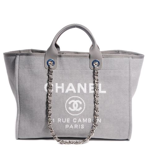 chanel gray blue bag